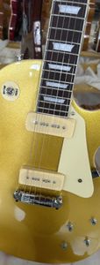 Guitarra elétrica padrão, Golden, P90 Pickup, Signature Guard, em estoque, Lightning Package