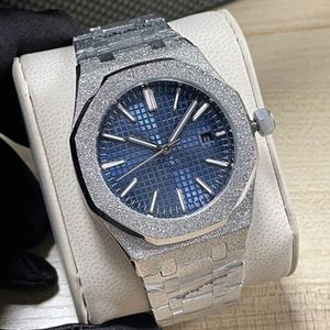 Luxury Men błyszczące zegarek ze stali nierdzewnej Męski automatyczny projektant mechaniczny zegarek 41 mm Sapphire Fashion Classic Watch Business Watch Montre de Luxe