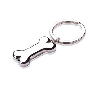 Schlüsselanhänger Netter Hundeknochen Schlüsselanhänger Mode Legierung Charms Haustier Pendent Tags Ring für Männer Frauen Geschenk Auto Schlüsselbund SchmuckKeychains2240