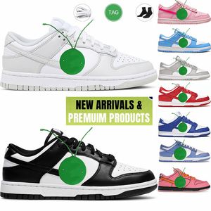 2024 Designer Shoes Low Black White Mens Casual Sneakers Luxury Photon Dust Grey Fog Plate-forme Triple Pink Womens Trainers Size 13 36-47