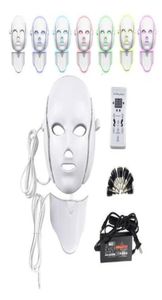 2 типа, 7 цветов, электрическая светодиодная маска для лица, маска для лица, машина для светотерапии, маска для шеи, красота, светодиодная Pon Therapy3522451