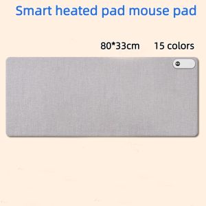 Pads Smart Heated Electric Heating Pad Mouse Pad Office Desktop Digital Display Pad Warming Table Waterproof Desk Mat Mat Winter 220V