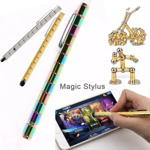 Stylus Magnetic Magic Stylus Pen för surfplatta smartphone för iPad Apple Pencil bärbara datorer Stylus Metal Magnet Kids Education Game Toys