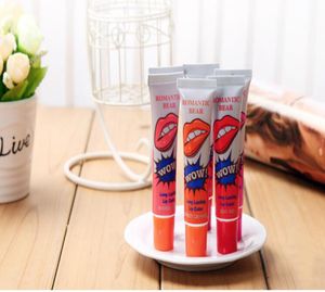 DHL 240pcs10sets Romantic Bear Lip Gloss Magic Peel Mask Tint Pack Губная помада 6 цветов стойкий блеск для губ макияж4279792