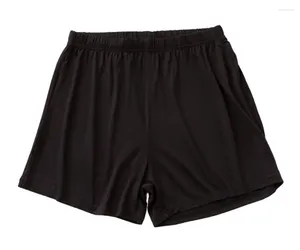 Shorts femininos macios modal verão confortável respirável calças de pijama elásticos soltos casuais para dormir