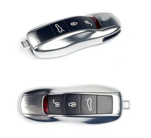 Chrome Abs Anahtar Kabuk Anahtar Tutucu Temizlik Keyler Organizatör Keychain Porsche Panamera Cayenne Macan için Anahtar Kılıf Çantasını Kapsar