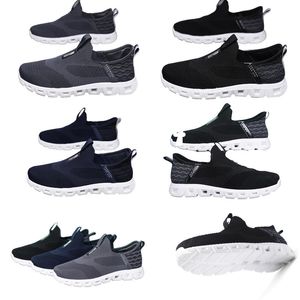 Новые мужские туфли большого размера One Step Lazy Shoes Весенне-осенняя модная повседневная вязаная спортивная обувь с дышащей сеткой Нескользящая мужская хорошая обувь 41