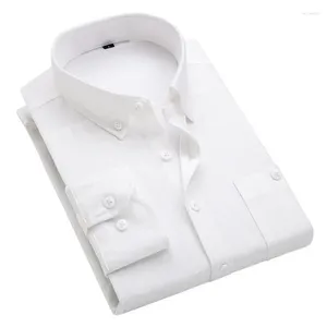 Men's Dress Shirts Shirt Solid Color Single-breasted Corduroy Fashion Classic Basic Casual Long Sleeve Pocket Button Clothes