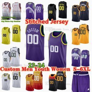 Personalizado S-6XL 23-24 Temporada Costura Basquete John Collins Jerseys Clarkson Collin Sexton Lauri Markkanen Talen Horton-Tucker Otto Porter Jr.