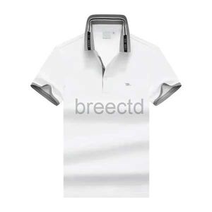 2023 Men's T-Shirts New Mens Polos Shirt Designer Polo High Quality Pure Cotton Solid Color Flip Neck T-shirt Tight Embroidered Short Sleeves M-3XL 240304