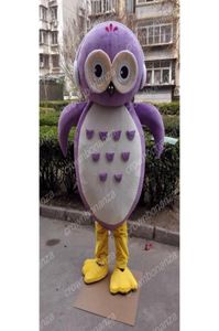 Halloween purple owl Mascot Costume High quality Cartoon Anime theme character Adults Size Christmas Carnival Birthday Party Outdo4503292