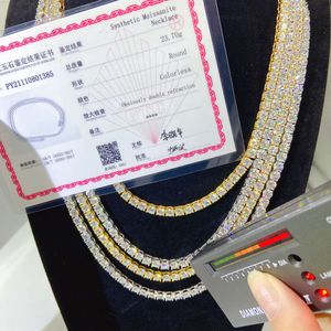 5mm Chain Bracelet in Stock Silver Moissanite Diamond Chains Fine Jewelry Tennis
