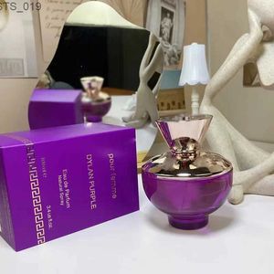 Fragrância Mulheres Luxo Perfume DYLAN ROXO AntiPerspirante Desodorante Spray 100ML EDP Natural Feminino Colônia Fragrância de perfume de longa duração para presente 34 FL