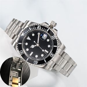 Glide Lock Luxury Ceramic Bezel Sapphire Men Watch 2813 MECHANICAL AUTOMATIC Ruch SS SS Watch Watch Projektanci Zegarki Zegarki Zegarki AAA 2033NEW