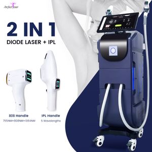 2 In 1 IPL Hair Removal Skin Rejuvenation Machine OPT Elight Painless Hair Wrinkle Removal Pigmentation Beauty Equipment 3500W