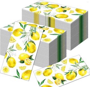 Guardanapo de mesa 100 pçs guardanapos de papel 2 camadas descartável convidado cocktail toalha para cozinha tema frutas festa natal casamento jantar decoração