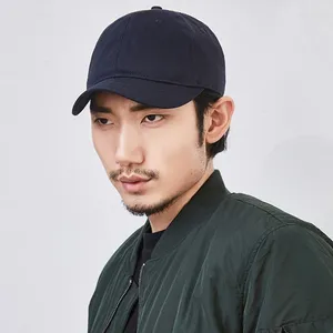 Ball Caps Large Size Design Solid Color Cotton Baseball Cap Men Women Short Visor 5cm Peaked With Big Head Circumference 56-61cm