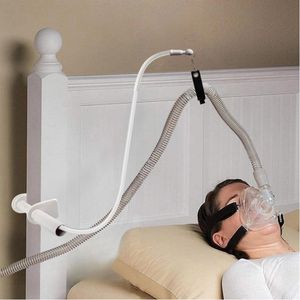 Supporto per tubo CPAP, gancio per tubo per evitare grovigli e prevenire blocchi, altezza regolabile, supporto girevole, accessori CPAP per dormire sul comodino, con base a morsetto a C