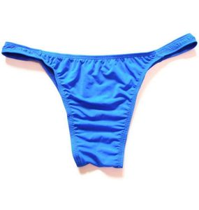 Männer 039s G-String T-Hosen sexy Unterwäsche niedrige Taille Milchseide transparente Versuchung dünne Eisseide kleine Dreieckshose9408243