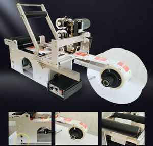 Máquina de rotulagem semiautomática para frascos de aço inoxidável, plástico, vidro, metal, garrafa redonda, etiqueta, máquina de embalagem 4640857