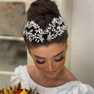Hair Clips A330 Bride Jewelry Gift Bridal Headpiece Women Headbands Accessories Crystal Wedding Piece Headwear Tiara