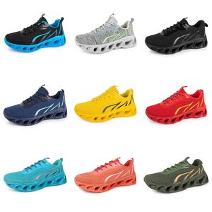 men women three running shoes GAI black navy blue light yellow mens trainers sports Lightweight Breathable Walking shoes trendings