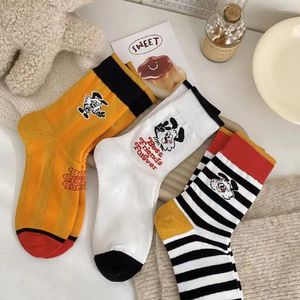 Women Socks Multiple Styles Fashion Cute Little Dog Middle Tube Cotton For Boneless Stereoscopic Network Sock
