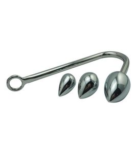 Small Medium Large Ball Head For Select Metal Anal Hook Butt Plug Dilator Alluminum Alloy Prostate Massager Sex Toy for Man Y18118907895