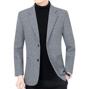 Högkvalitativ blazers män koreansk version mode trend bröllop kostym casual affärsman gentleman kostym man jacka blazer 240227