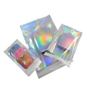 Aluminum Foil Laser Mailers Packages Bags Package Express Envelopes Clear Front For Phone Case Accessories Christmas Gift Statione8032648