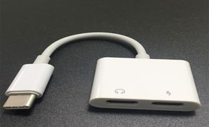 2 in 1デュアルタイプC DACジャックイヤホンアダプターSAMSUNG S20 NOTE10 HUAWEI XIAOMI LG USB-C TYPE Cから3.5mm AUX Oヘッドフォンスプリッター充電Converter6685942