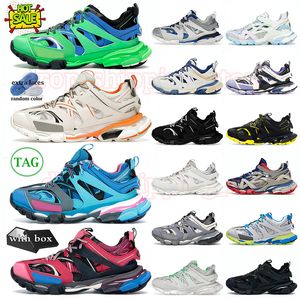 2024 Track Runner Trainers Tracks 3 3.0 Platform Trainers Dress Shoes Triple White Black Tess.S. Gomma läder nylon tryckt för män kvinnor 3.0 belanciaga skor sneakers