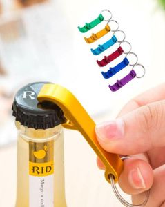 Portable Stainless Steel Bottle Openers Creative Keychain Ring Alloy Beer Wine Can Bar Club Waiter Kitchen Tools SN5385263090