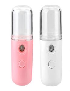 Mode Gesicht Dampfer Tragbare Nano Sprayer Luftbefeuchter Nebel Zerstäubung Feuchtigkeitsspendende USB Lade Maquina2304605