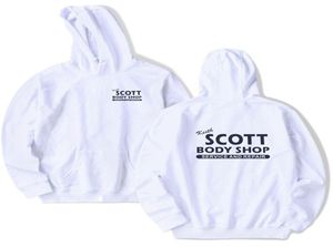 Felpe con cappuccio da uomo039s ScoBody Shop Pullover con cappuccio One Tree Hill Car Mechanic Loose Hooded Sweatershirt9977663