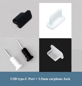 1000 Set Anti Toz Tapa Tıpa Set USB Typec Kulaklık Jakı 35mm Silikon Samsung Galaxy S8 S8Plus Huawei LG LETV4560477