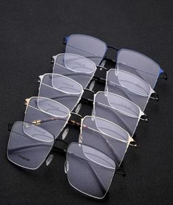 Titanlegeringsglasögon ramar män ny fyrkantig recept myopia optiska glasögon ramar man japan skruvlöst ögonmewear7069523