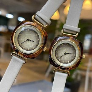 42% rabatt på Watch G Family Womens Fashion Personality Amber Dial Quartz Movement Belt