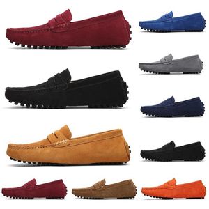 style08 fashion men Dress Shoes Black Blue Wine Red Breathable Comfortable Mens Trainers Canvas Shoe Sports Sneakers Runners Size 40-45