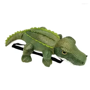 School Bags 2024 Children's Casual Crocodile Backpack Parent-child Personality Doll Bag Fashion Student