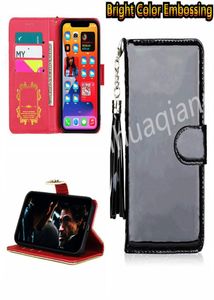 Vänd telefonfodral plånbokskorthållare för iPhone 13 Pro Max 12 Pro 11 Promax 12mini X XS XR 7 8 Plus läder Kickstand Case Back Cov7837039