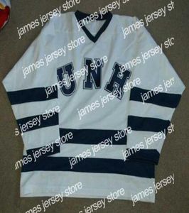 Hockey nosi vintage Custom 23 Jeff St Laurent University Unh Hockey of Hampshire Wildcats Jersey Blue Jerseys8970799