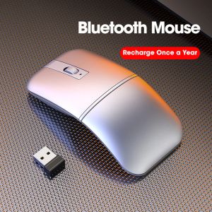 Fareler Bluetooth Kablosuz Mouses Gamer USB Kablosuz Bluetooth Katlanabilir Fare MacBook Bilgisayar PC Oyun Şarj Edilebilir Fareler Dizüstü Bilgisayar