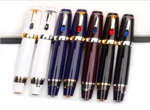 Luxury Pens Bohemia White Resin Fountain pen Office and School Writing Supplies Gift with random diamond2765429