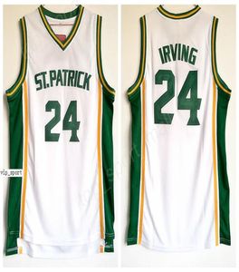 24 Kyrie Irving Lisesi St Patrick Forma Adam Sport Irving Basketbol Formaları Takımı Renk Beyaz Home5815980