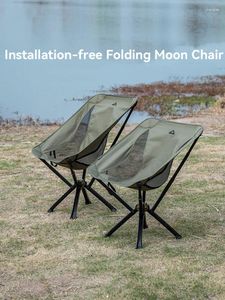 Camp Furniture Installation-free Quick-opening Moon Chair High Load-bearing And Stable Folding Outdoor Fishing Umbrella Beach Chairs