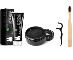 Epack 100 natural orgânico carvão ativado dentes em pó conjunto de creme dental remover fumaça chá café manchas amarelas mau hálito 6258169