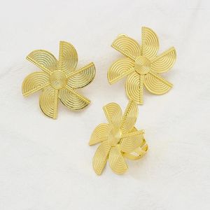 Halskette Ohrringe Set Neueste Design Windmühle Stud Exquisite Große Ringe Für Frauen Ensembles De Bijoux Italiens