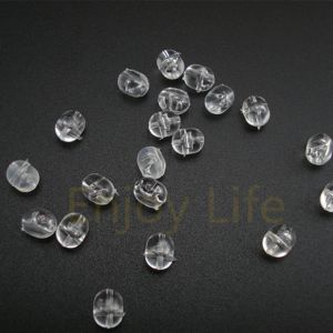 Lures 1000* 4*4.5mm/4.7*6mm/5*8mm Fishing Plastic Transparent Clear Cross Beads Double Pearl Drill Beads Carp Fishing Lure Bait