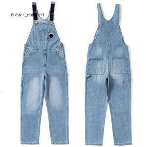 Carharttlys Designer Jeans Top Quality Autumn/winter Workwear Denim Overalls Loose Couple Casual Pants Straight Leg Pants for Men and Women 7842 254